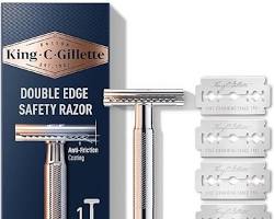 Изображение: King C. Gillette razor with doublesided blade