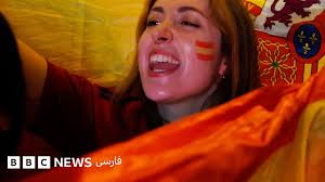 جشن قهرمانی اسپانیا در مادرید