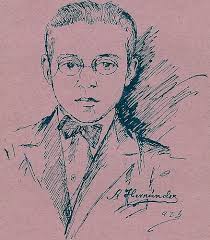 Luis Hernández Alfonso (1925). Retrato de A. Hernández en la portada del poema «El Lirio». Periodista, escritor, propagandista político, traductor, ... - 212097390_40ce6ce5f6_d