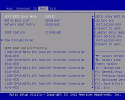 Image of BIOS/UEFI setup screen