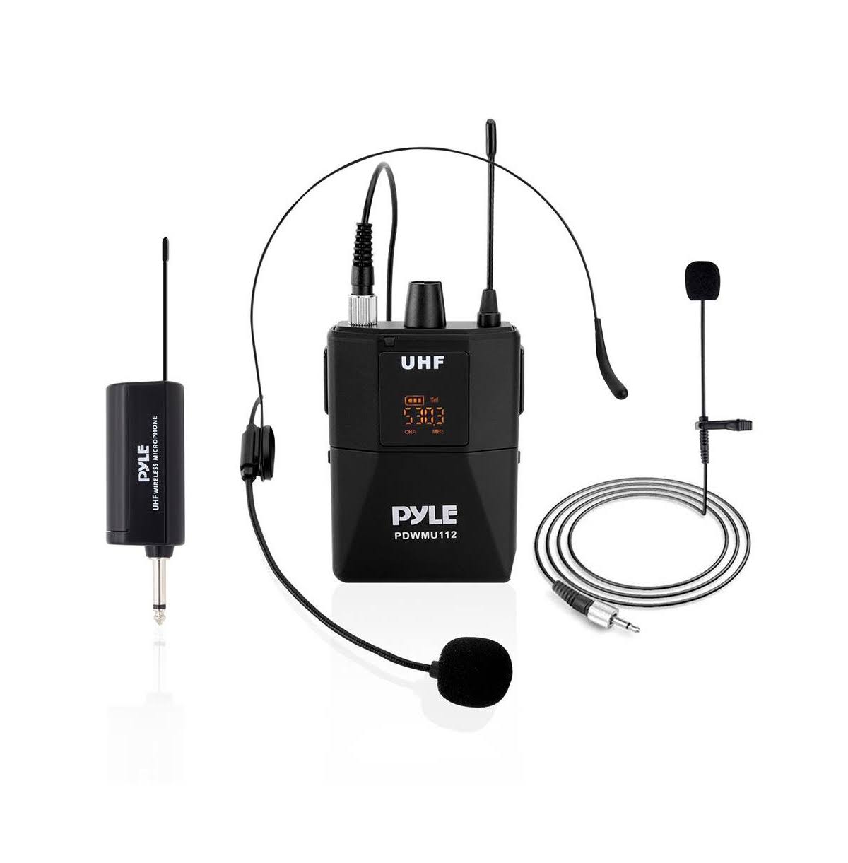 Pyle UHF Wireless Microphone System Kit pdwmu112