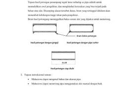 Image of Contoh latihan pemotongan dan pembuatan ulir pipa baja hitam secara manual