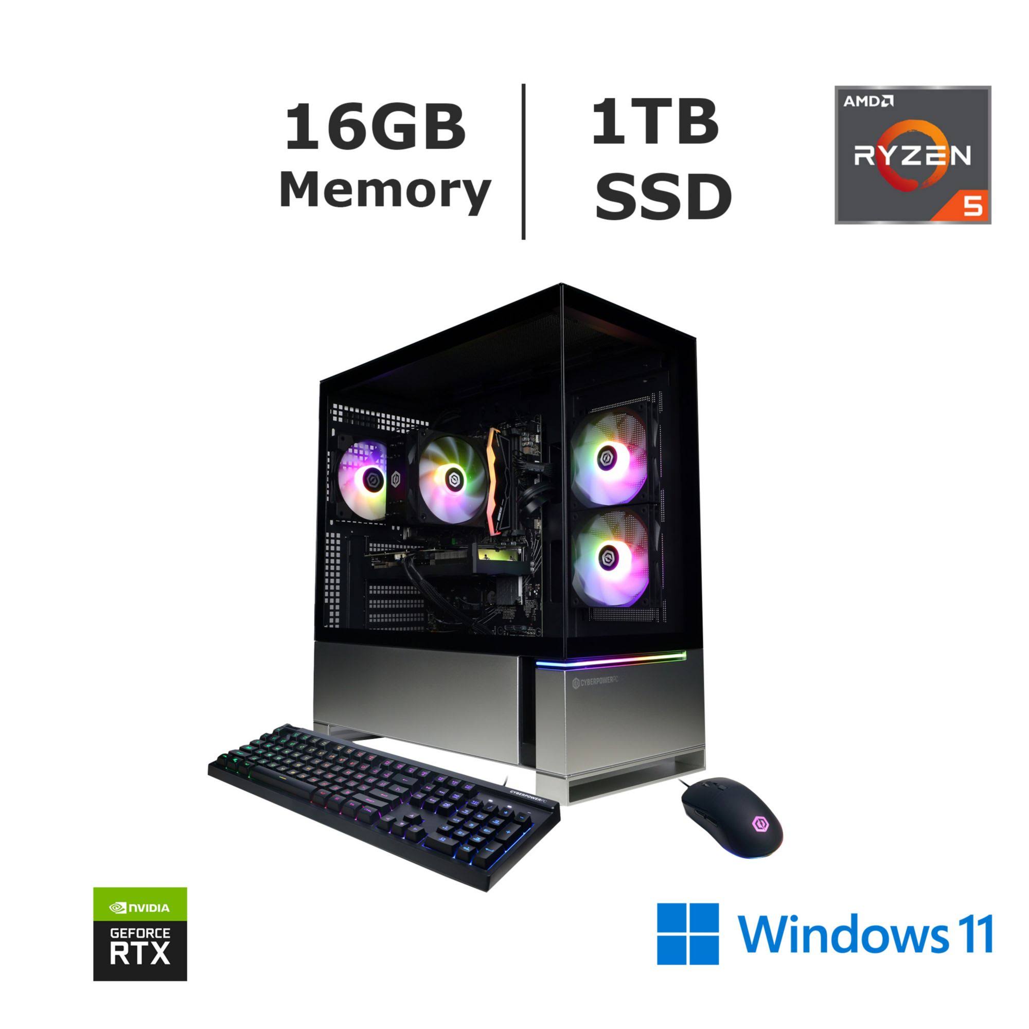 CyberPowerPC Gamer Master Gaming PC AMD Ryzen 5 8400F gmai6000cpg