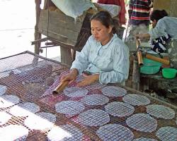 Image of Cambodian paper making