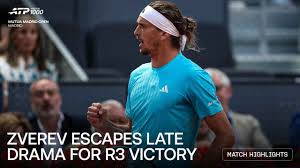 Zverev survives late Atmane twist, makes it 9 straight in Madrid
