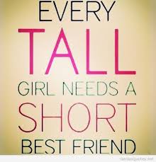 Or every short girl needs a tall best friend! I have like three ... via Relatably.com