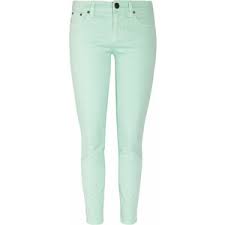 Résultat de recherche d'images pour "mint colored jeans"
