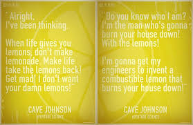 All Cave Johnson Quotes. QuotesGram via Relatably.com