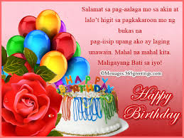 Tagalog Birthday Wishes Messages, Greetings and Wishes - Messages ... via Relatably.com