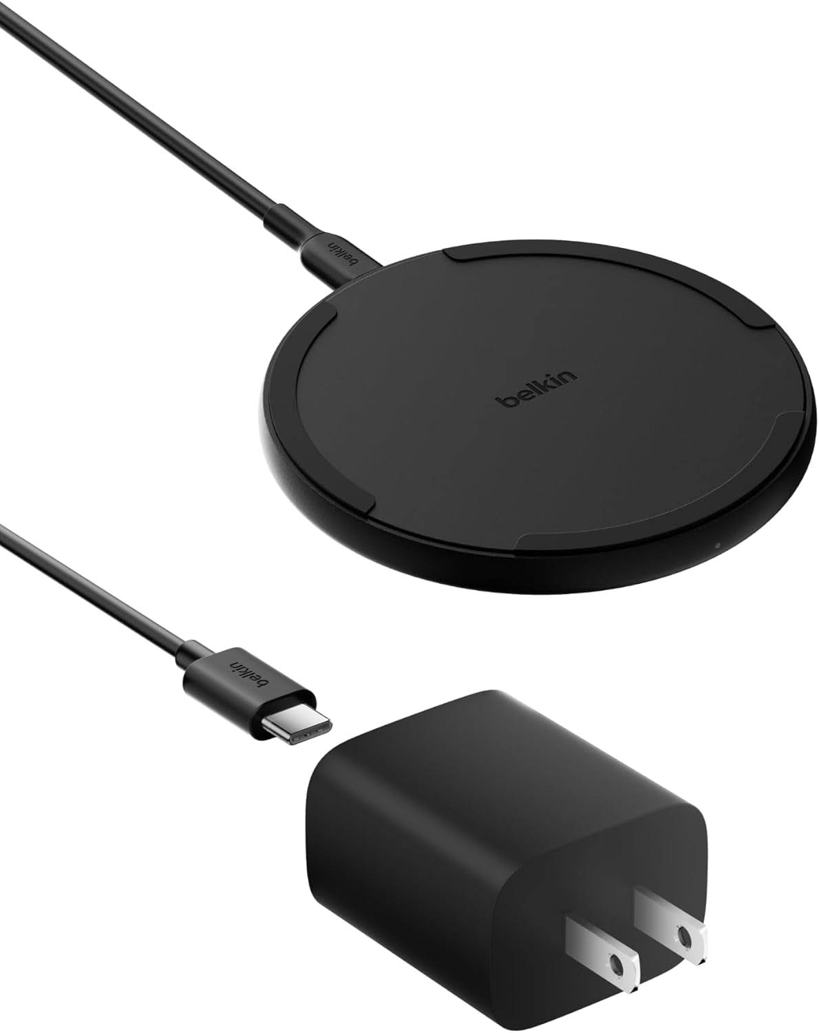 Belkin Wireless Charging Pad 15W Qi Charger, Charging Station for Apple iPhone, Samsung Galaxy