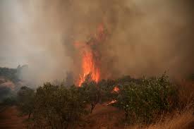Helicópteros militares colidem no ar durante combate a incêndios florestais na Grécia