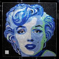 Swarovski Crystal Art on the Behance Network. &quot;THE most striking thing about North Yorkshire artist Claire Milner&#39;s stunning portrait of Marilyn Monroe ... - swarovski-crystal-art-on-the-behance-network-1339588501_b