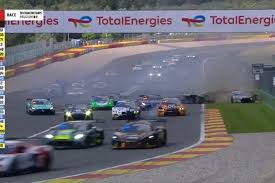 First lap crash eliminates five cars from Spa 24 Hours