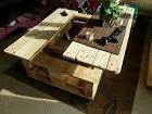 Table basse avec des palettes en bois