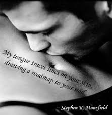 With her head resting on his chest, he looked into her eyes and ... via Relatably.com
