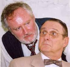L to R: Michael Costello as Dr. Reiter and Tom Parker as Ernst Gruber - FlameKeeper