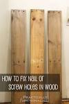 How to fix a stripped wooden screw hole -