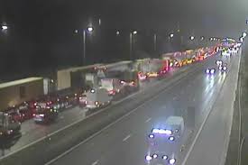 Major motorway closed after machinery broke down during overnight roadworks