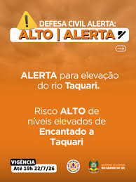 elevação do rio Taquari