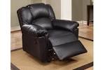 Black leather reclining chair