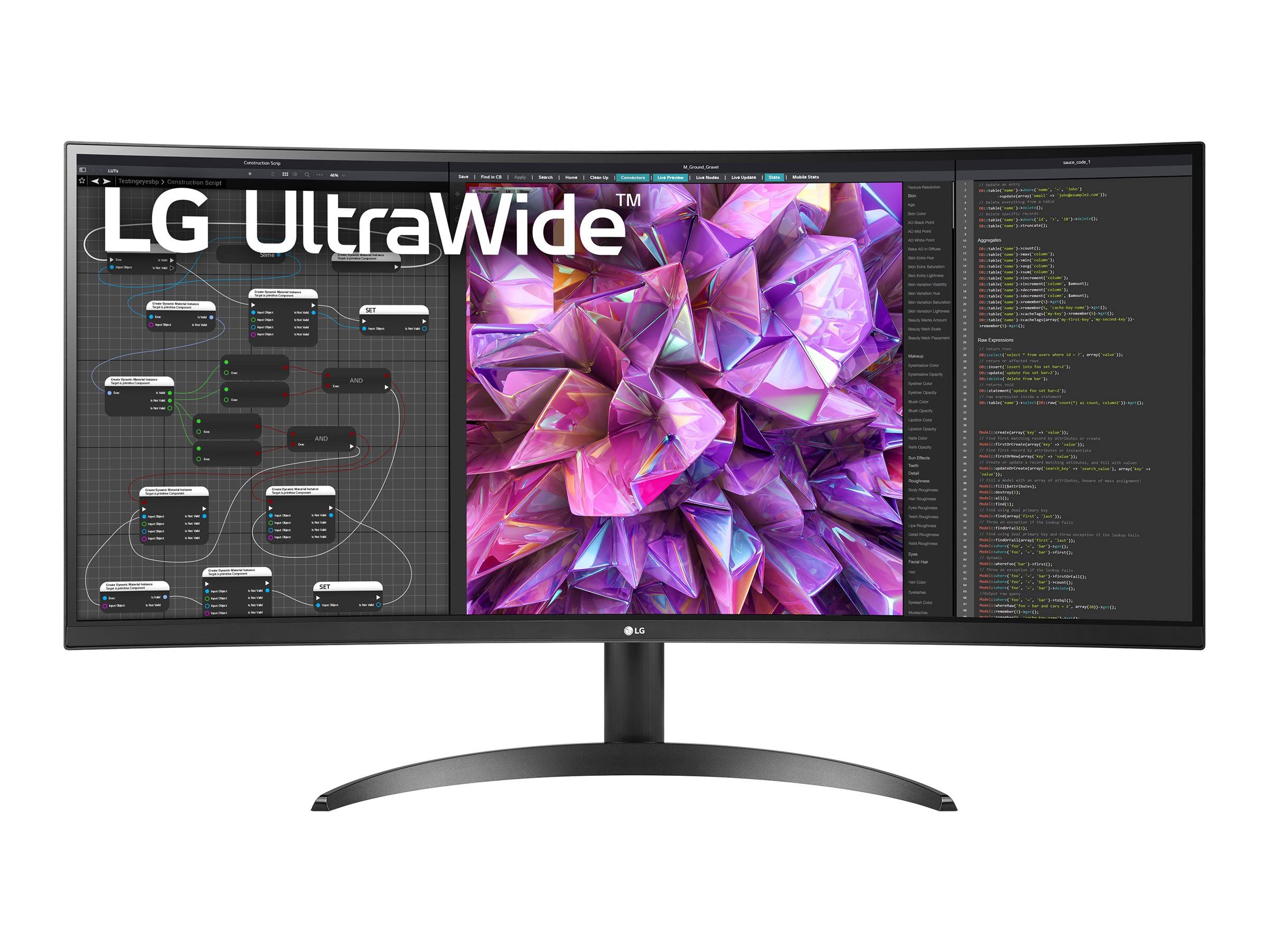 LG 34WQ60C-B 34" 21:9 UltraWide QHD Curved IPS LCD HDR Monitor