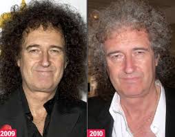 From Brian May to Brian Grey: Rocker&#39;s trademark black locks drained of colour in just one year - article-0-0A5BBD58000005DC-130_468x366
