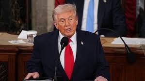 Trump claims economic success while bashing supreme court and Democrats in longest State of the Union address in history – live