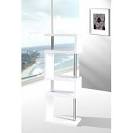 White gloss shelving unit