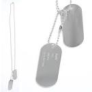 Pendentif homme plaque militaire