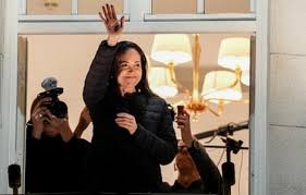 Venezuelan Nobel peace prize winner greets crowds in Oslo after nearly a year in hiding