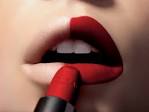 Pure red lipstick