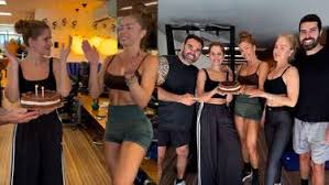 Ingrid Guimarães e Grazi Massafera comemoram aniversário durante treino com Angélica