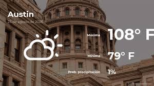 Austin: el tiempo para hoy domingo 23 de agosto