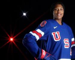 Image of USA women's hockey team Laila Edwards 2026 Winter Olympics