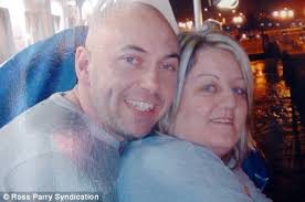 Tragic: Nicola Stacey was killed by a fire engine that was responding to hoax call with (pictured with partner Barry Stevens) - article-1037038-0207332000000578-434_468x311