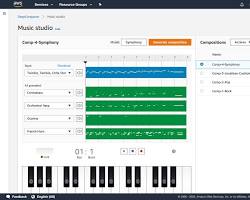 Image of DeepComposer app interface