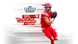 University of Utah to Host FOX Big Noon Kickoff for Ranked Clash Against Texas Tech