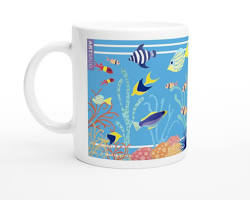 mug with a tropical fish designの画像