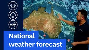 National weather forecast: Showers along the east coast, and SW WA
