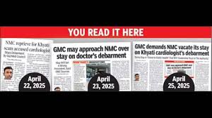 NMC vacates stay on Khyati cardiologist’s debarment
