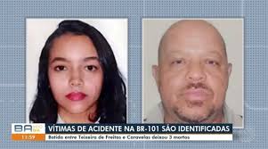 Vítimas de acidente na BR-101 são identificadas