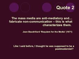 07 Contemporary Media Issues - Baudrillard Symbolic Exchange Hyperrea… via Relatably.com