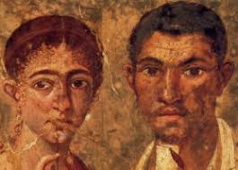 Donne e matrimonio nell&#39;antica Roma. Paquio Proculo e consorte (da Pompei, I sec. d. C.,. A differenza che nell&#39;antico Egitto, nella Roma arcaica una figlia ... - proculo_moglie