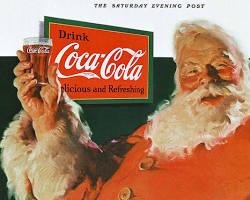 Image of Santa Claus in CocaCola advertisements