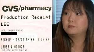 Hyun Lee-CVS receipt. A New Jersey woman was offended at something a CVS Pharmacy employee did on her recent visit to the store, but she&#39;s agreed to quit ... - Hyun-Lee-CVS-receipt