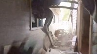 Police bodycam shows officer chasing home invasion suspect who shot him