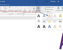 Hình ảnh về Hộp thoại WordArt trong Microsoft Word