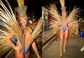 Rainha de bateria da Acadêmicos de Niterói usa fantasia ultracavada e avaliada em R$ 200 mil