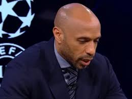 Thierry Henry holds hands up over Mikel Arteta after Arsenal secure Champions League final spot