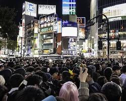 Image of Halloween in Shibuya, Tokyo